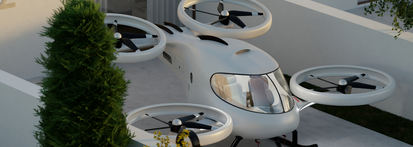 eVtol en aparcamiento