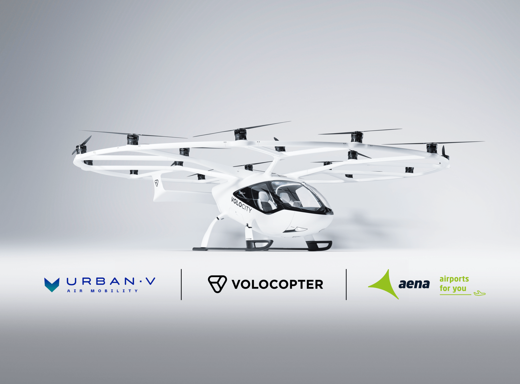 Alianza Estratégica para la Movilidad Aérea Urbana: Aena, UrbanV y Volocopter